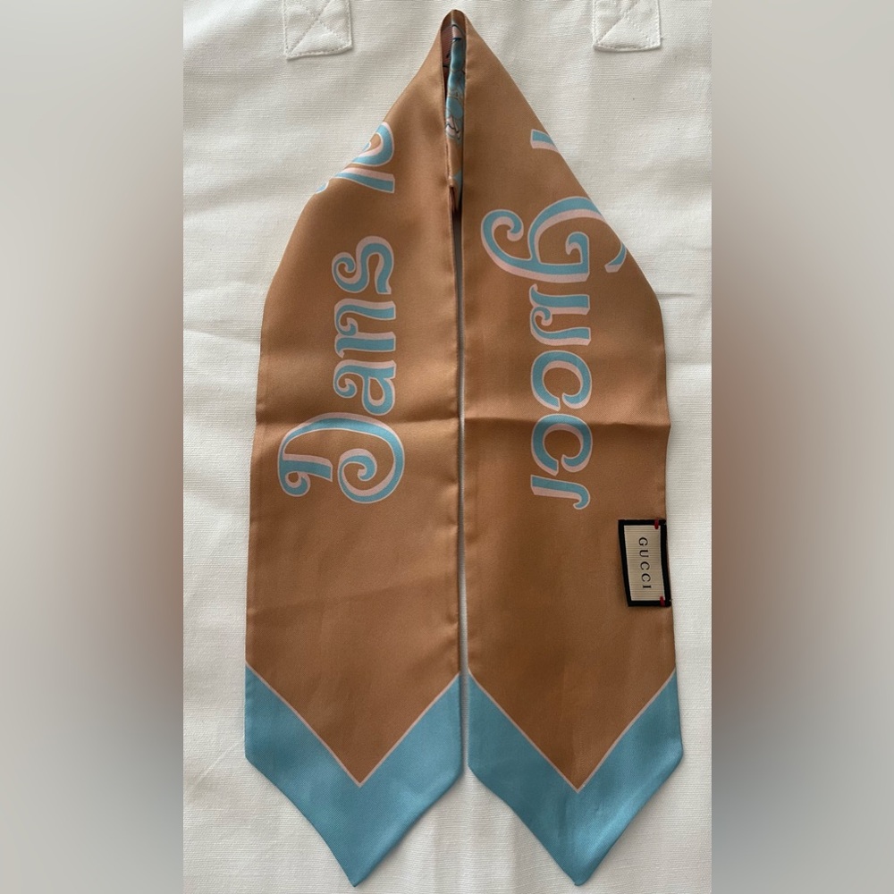 Brand New Printed Gucci SilkTwill Ribbon